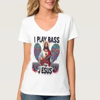 Jesus holding a bass guitar T-Shirt