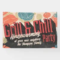 Rustic Friendsgiving Housewarming BBQ Thanksgiving Banner