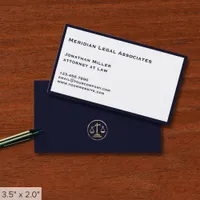 Simple Professional Law Office Business Card