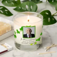 Green English Ivy Vine Funeral Memorial Scented Candle