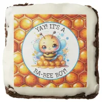 Honey bee themed Boy's Baby Shower Personalized Brownie