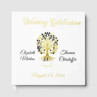 Golden Tree of Life Timeless Sophisticated Elegant Foil Guest Book