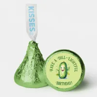 Cute Green Cartoon Pickle Birthday Hershey®'s Kisses®