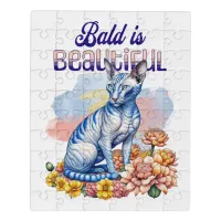 Bald is Beautiful | Hairless Cat Jigsaw Puzzle