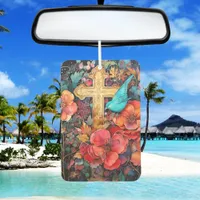 Uplift Space with Faith: Graceful Christian Cross Air Freshener