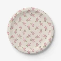 Pretty Wildflowers Floral Party Shower Boho Pink Paper Plates