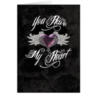 You Have My Heart Pink Greeting Card