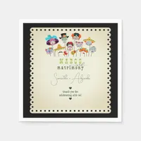 Margs & Matrimony Mexican Fiesta Couples Shower Napkins