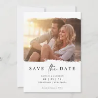 Modern Minimal Photo Wedding Save The Date