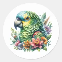 Beautiful Colorful Watercolor ... Classic Round Sticker