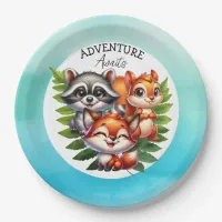 It's a Boy | Woodland Creatures Baby Shower Paper Plates