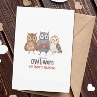 Cute Owl Friend Valentine's Day Card