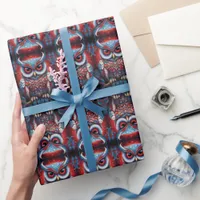 Cosmic Owl of Wisdom Wrapping Paper