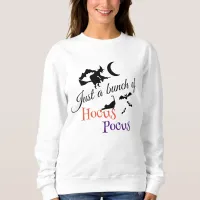 Hocus Pocus Halloween Quote Elegant Women's White Sweatshirt