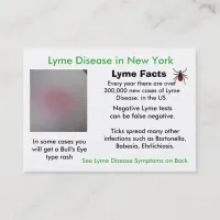 Lyme Disease in New York Information Cards