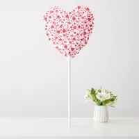 Valentine's Day Red Confetti Hearts Personalized Balloon