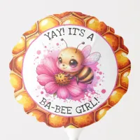 Honey bee themed Girl's Baby Shower Personalized Balloon