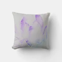 *~* Crystals Modern Abstract Watercolor New Age Throw Pillow