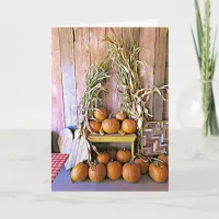 Happy Halloween Autumn Blessings Card