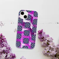Purple and Black Mystical Colorful Mandala  Case-Mate iPhone 14 Case