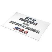 City of Washington in the District of Columbia USA Placemat