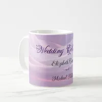 Whispers of Silk: Dreamy Pastel Waves Pink Blue  Coffee Mug