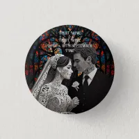 Wedding couple personalised gift ideas button