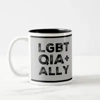 LGBTQIA+ALLY Two-Tone COFFEE MUG