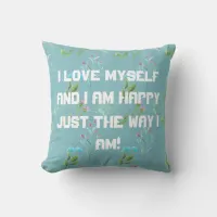 I Love Myself Throw Pillow