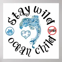 Stay Wild Ocean Child | Dolphin Abuse Awareness