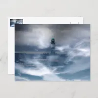 Lighthouse in the storm - Baltic Sea Postcard