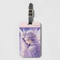 Enchanting Purple Glow Fairy Luggage Tag