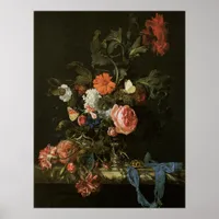 Floral Fine Art with Roses Poster