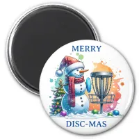 Merry Disc-mas | Disc Golf Christmas Magnet