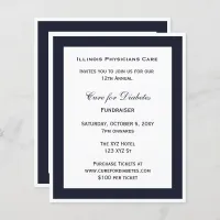 Budget Classy Blue Corporate Party Invitation