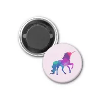 Galaxy Unicorn in Sky Colors of Blue and Purple, Z Magnet