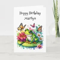 Have a Frog-tastic Birthday plus Coloring Page Card