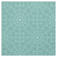 Elegant Classy Teal Mosaic Geometric Pattern