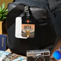 Sunset Beer in the Country Luggage Tag