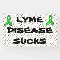 Lyme Disease Sucks Covered in Ticks Banner