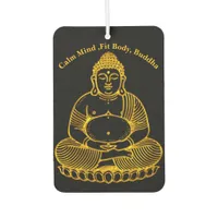 Golden Buddha Statue Meditating in Peaceful Pose Air Freshener