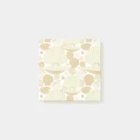 Beach Seashells Beige and White Post-it Notes