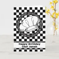 Chef and Cook Happy Birthday Culinary School Card