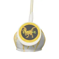 Personalized Gold Dinosaur Hide Cake Pops