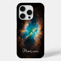 Personalized Aqua Green Splendid Nebula Photo Case-Mate iPhone Case