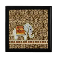 Elephant Walk Monogram Cheetah ID390 Jewelry Box
