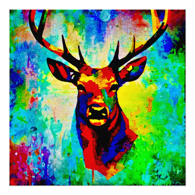 majestic deer photo print