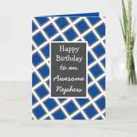 Modern Personalized Happy Birthday Nephew Card