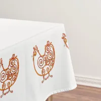 Tablecloth - Copper Wire Chickens