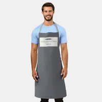 Custom Bakery Name Charcoal Grey Chef or Staff Apron